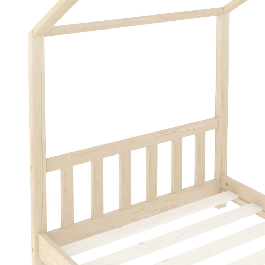 Kinderbedframe massief grenenhout 70x140 cm is nu te koop bij PeponiXL, paradijselijk wonen!