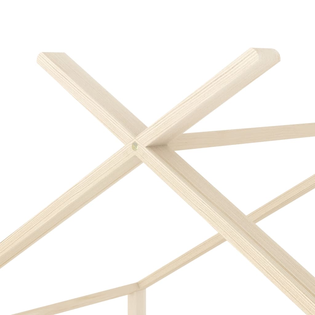 Kinderbedframe massief grenenhout 70x140 cm is nu te koop bij PeponiXL, paradijselijk wonen!