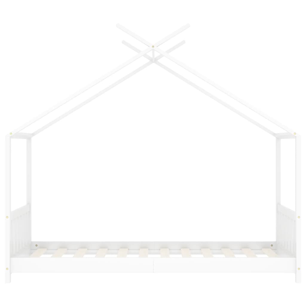 Kinderbedframe massief grenenhout wit 70x140 cm is nu te koop bij PeponiXL, paradijselijk wonen!