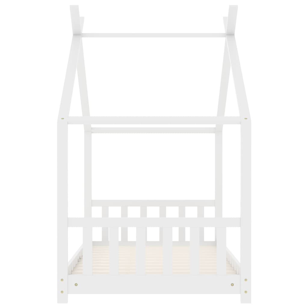 Kinderbedframe massief grenenhout wit 70x140 cm is nu te koop bij PeponiXL, paradijselijk wonen!