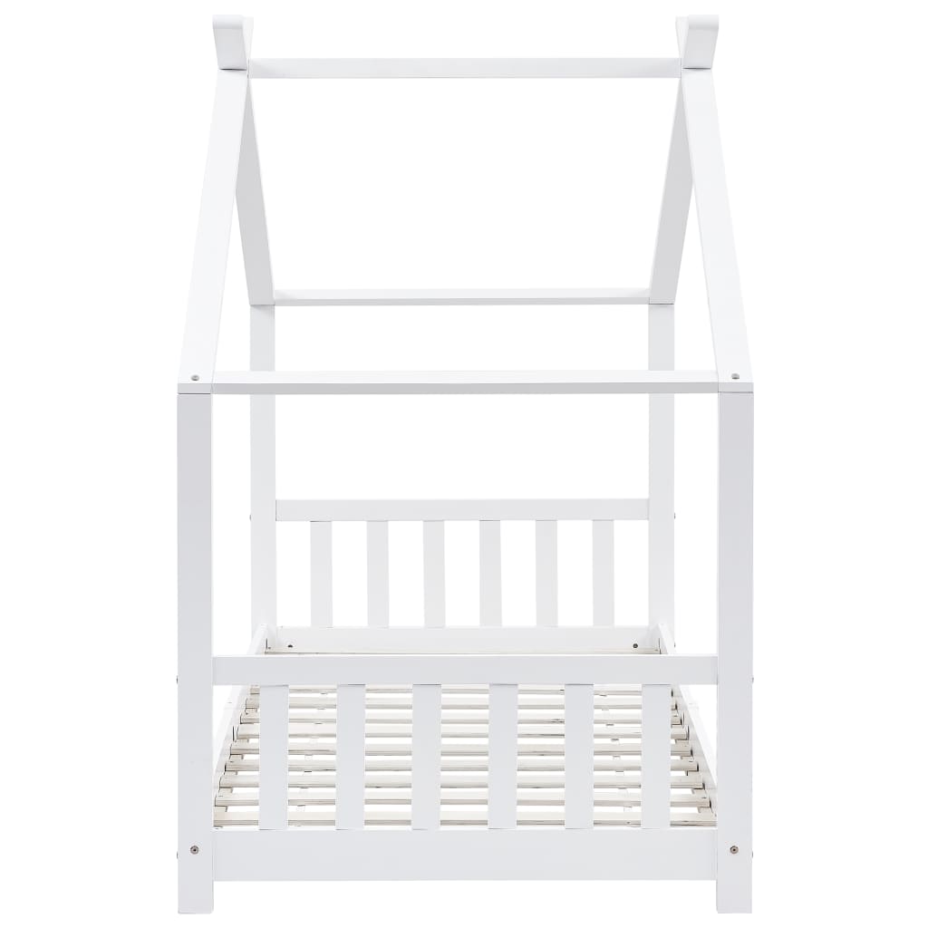 Kinderbedframe massief grenenhout wit 90x200 cm is nu te koop bij PeponiXL, paradijselijk wonen!