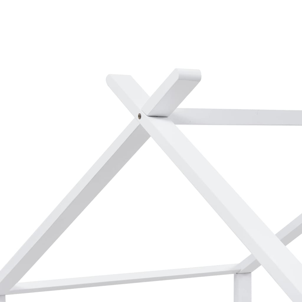Kinderbedframe massief grenenhout wit 90x200 cm is nu te koop bij PeponiXL, paradijselijk wonen!