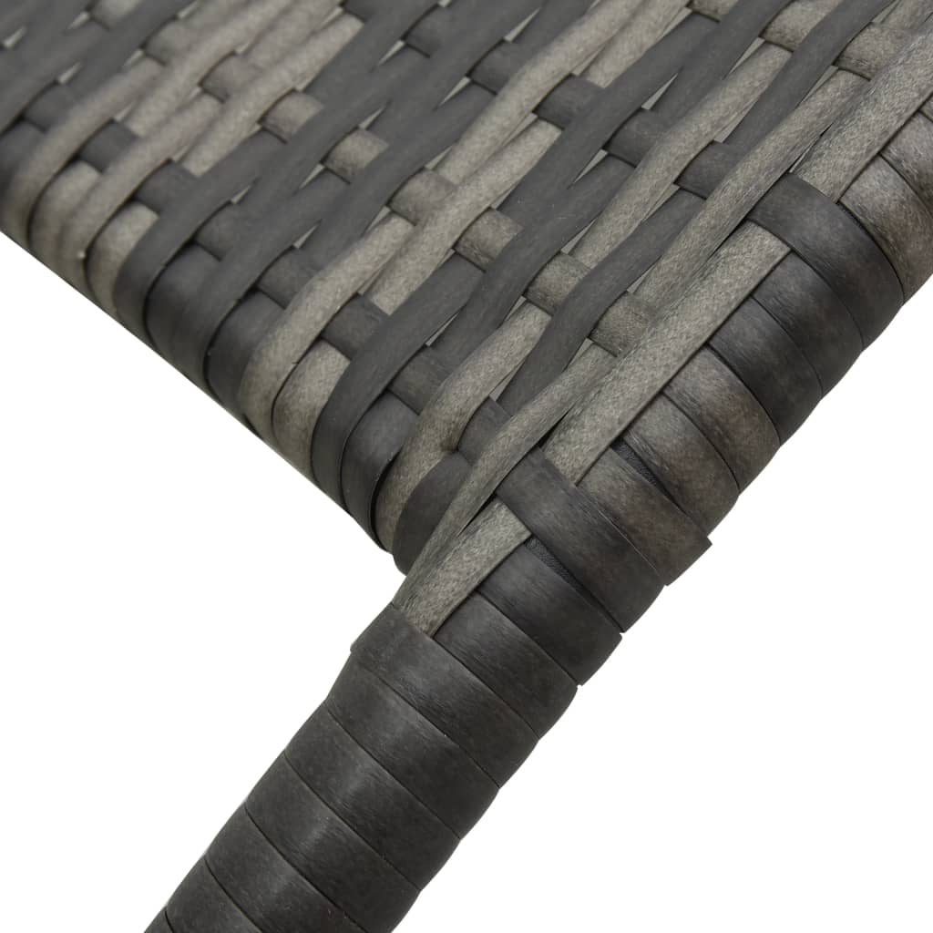 Ligbed inklapbaar poly rattan grijs is nu te koop bij PeponiXL, paradijselijk wonen!