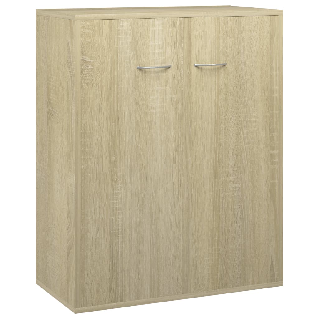 Dressoir 60x30x75 cm bewerkt hout sonoma eikenkleurig is nu te koop bij PeponiXL, paradijselijk wonen!