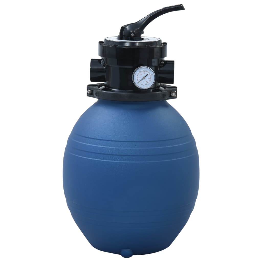 Zwembadzandfilter met 4-positie ventiel 300 mm blauw is nu te koop bij PeponiXL, paradijselijk wonen!