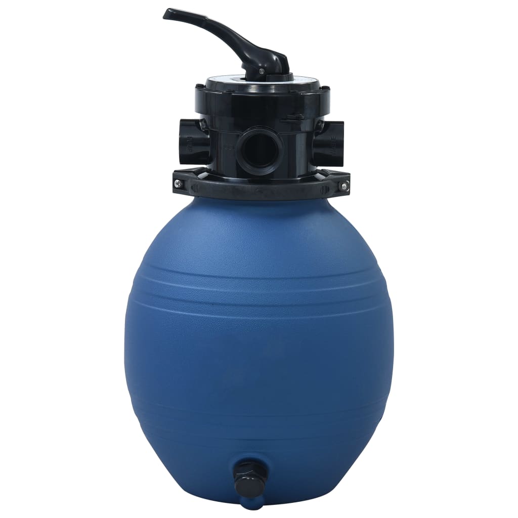 Zwembadzandfilter met 4-positie ventiel 300 mm blauw is nu te koop bij PeponiXL, paradijselijk wonen!