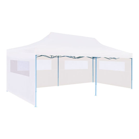 Partytent pop-up met zijwanden 3x6 m staal wit is nu te koop bij PeponiXL, paradijselijk wonen!