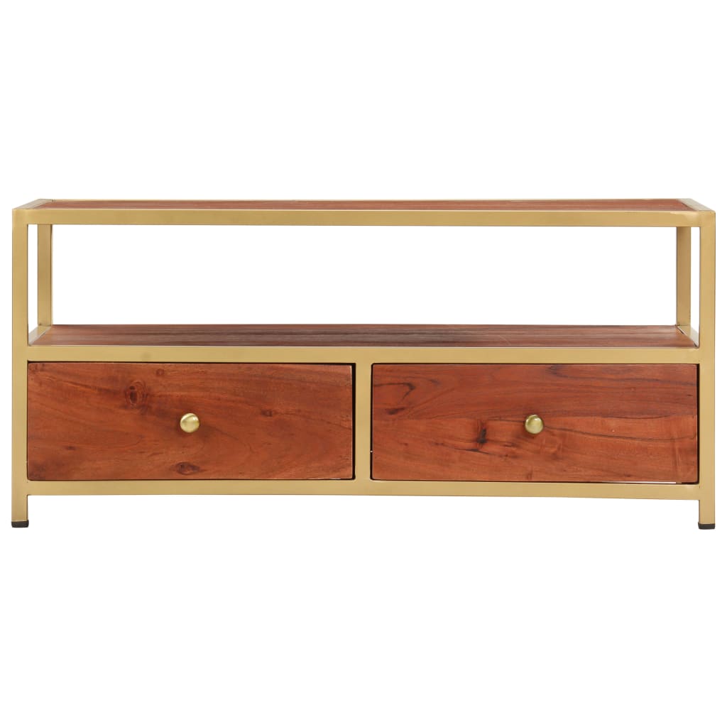 Salontafel 90x50x40 cm massief acaciahout is nu te koop bij PeponiXL, paradijselijk wonen!