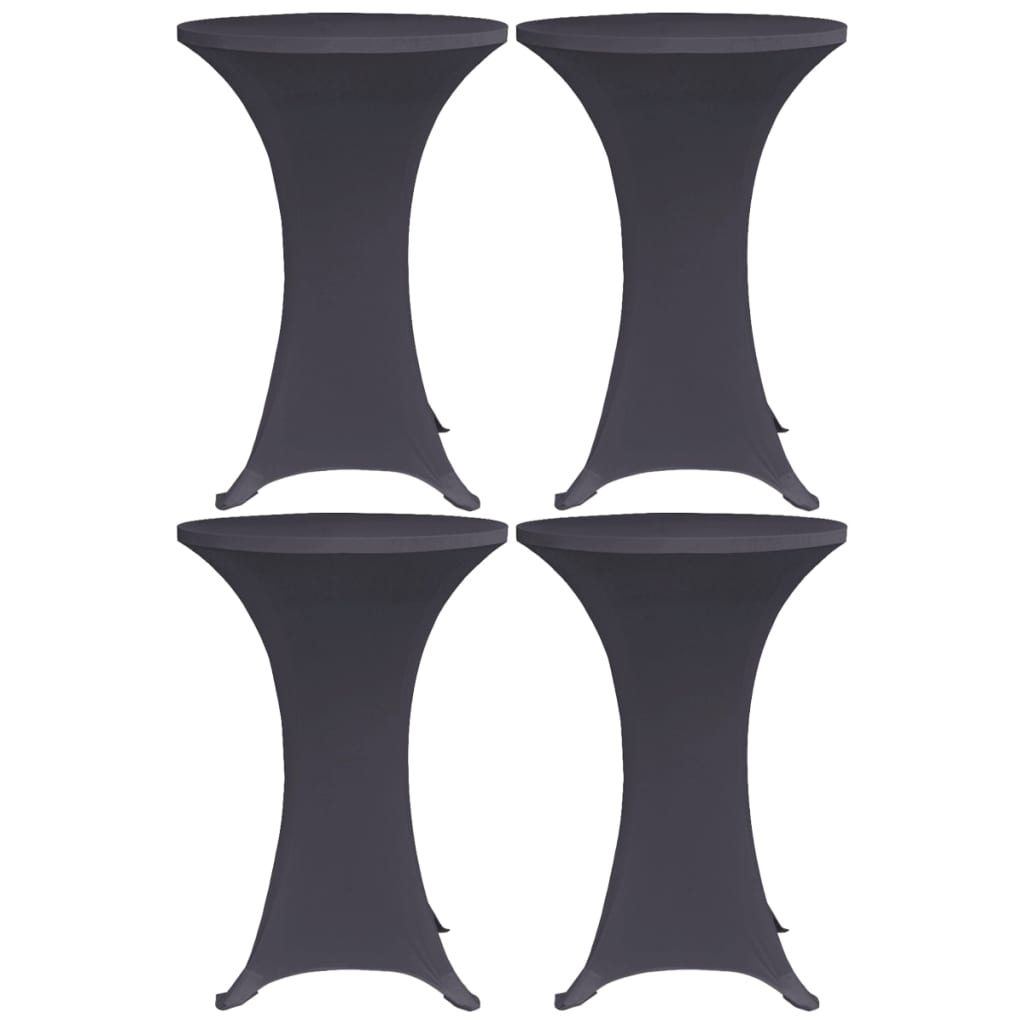 Tafelhoes stretch 4 st 60 cm antraciet is nu te koop bij PeponiXL, paradijselijk wonen!