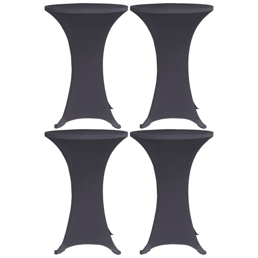 Tafelhoes stretch 4 st 60 cm antraciet is nu te koop bij PeponiXL, paradijselijk wonen!