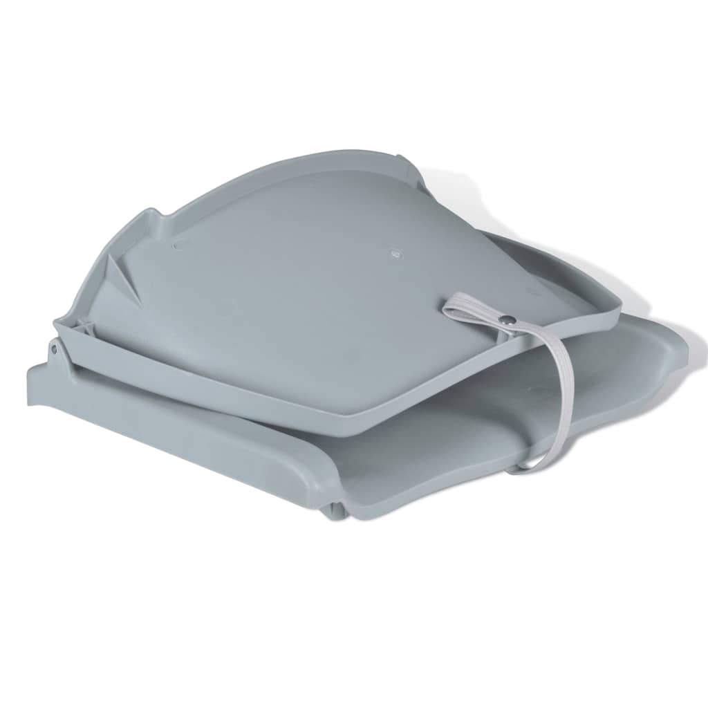 Bootstoelen 2 st inklapbare rugleuning 41x51x48 cm grijs is nu te koop bij PeponiXL, paradijselijk wonen!