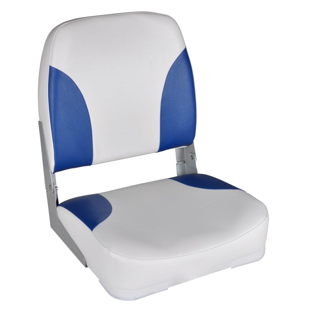 Bootstoelen 2 st inklapbare rugleuning 41x36x48 cm blauw wit is nu te koop bij PeponiXL, paradijselijk wonen!