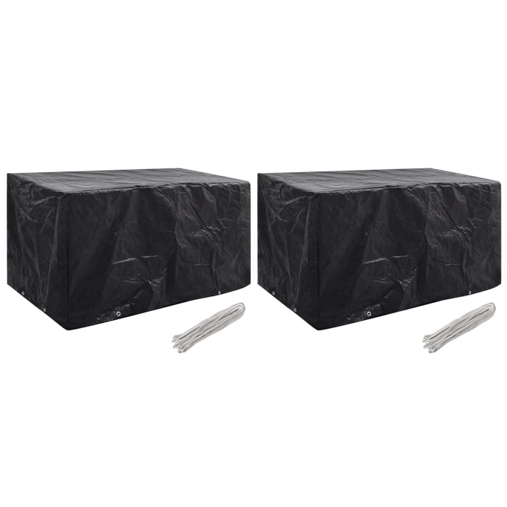 Tuinmeubelhoezen 2 st 8 ogen 180x70x90 cm is nu te koop bij PeponiXL, paradijselijk wonen!