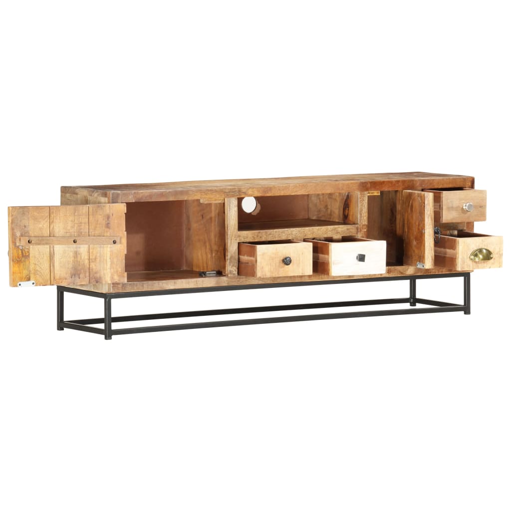 Tv-meubel 120x30x40 cm massief gerecycled hout is nu te koop bij PeponiXL, paradijselijk wonen!