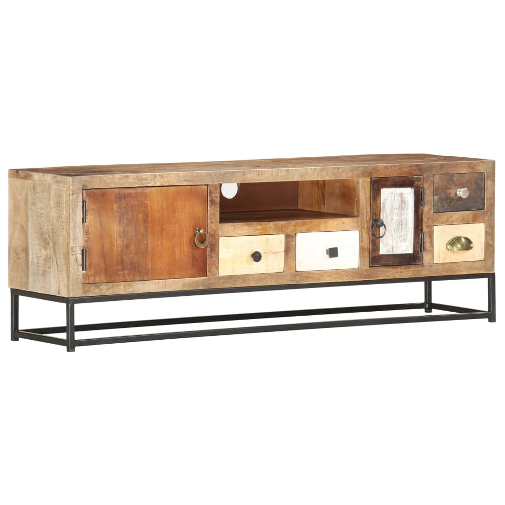 Tv-meubel 120x30x40 cm massief gerecycled hout is nu te koop bij PeponiXL, paradijselijk wonen!