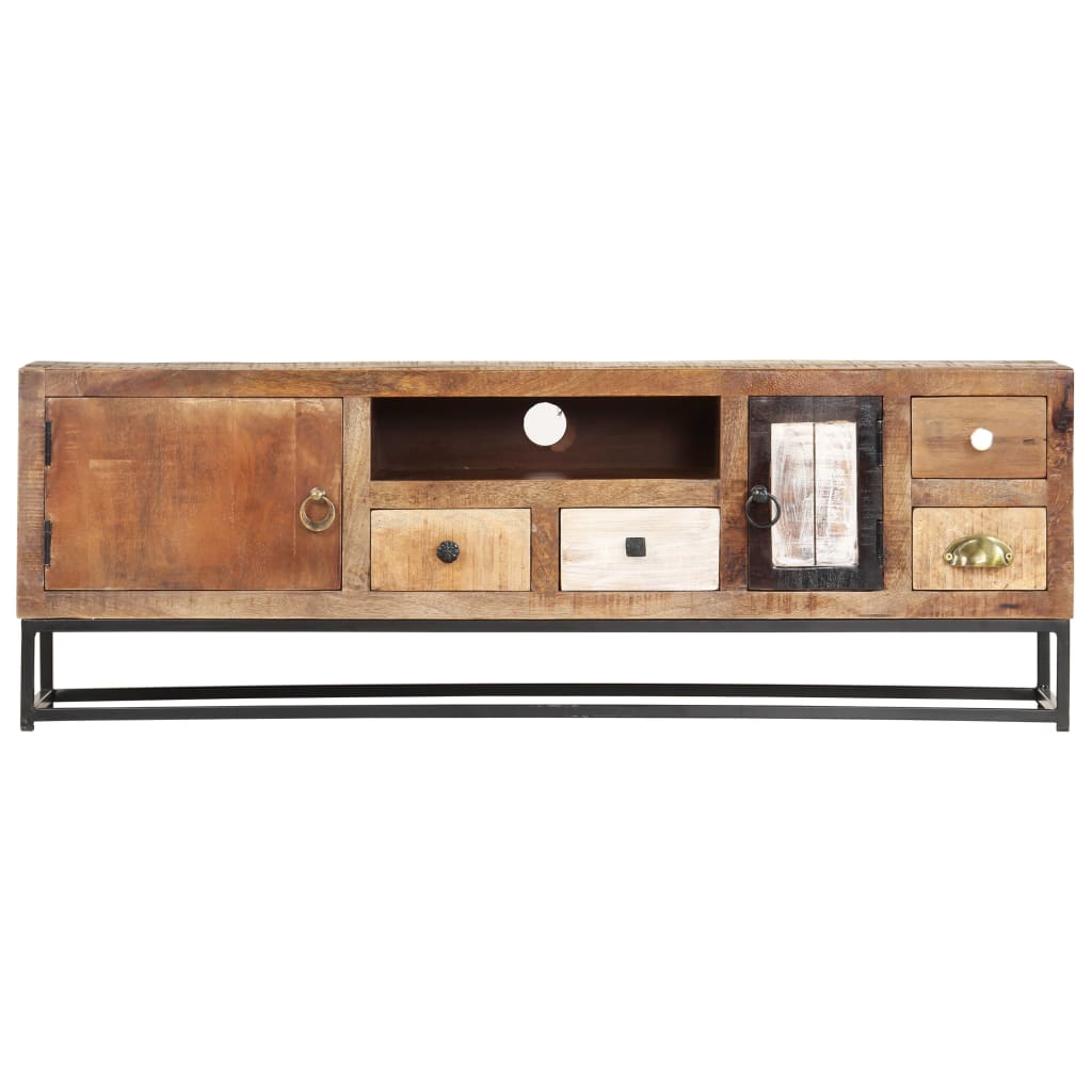 Tv-meubel 120x30x40 cm massief gerecycled hout is nu te koop bij PeponiXL, paradijselijk wonen!