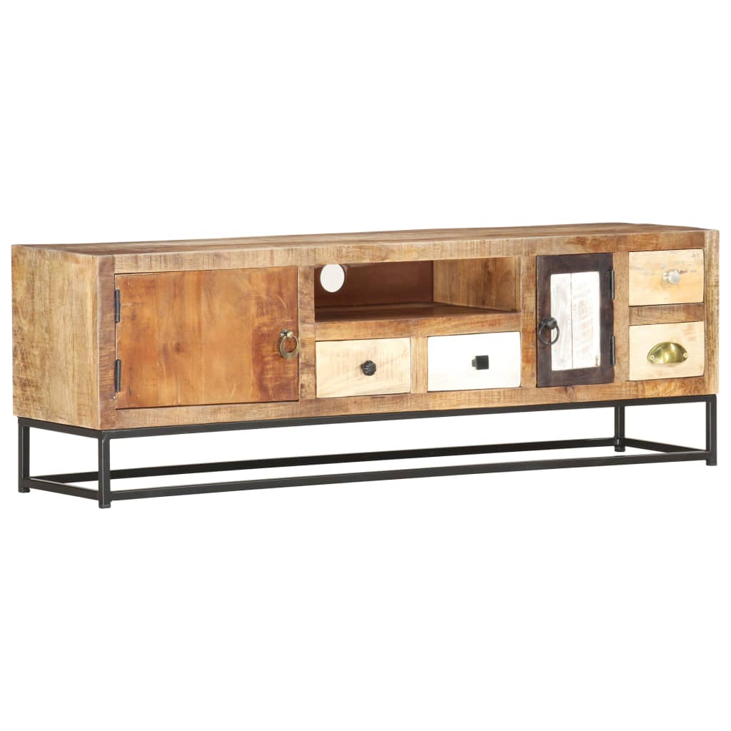 Tv-meubel 120x30x40 cm massief gerecycled hout is nu te koop bij PeponiXL, paradijselijk wonen!