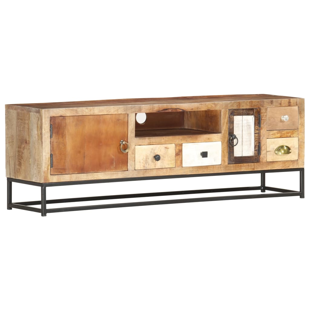 Tv-meubel 120x30x40 cm massief gerecycled hout is nu te koop bij PeponiXL, paradijselijk wonen!