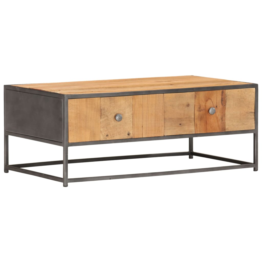 Salontafel 90x50x35 cm massief gerecycled hout is nu te koop bij PeponiXL, paradijselijk wonen!