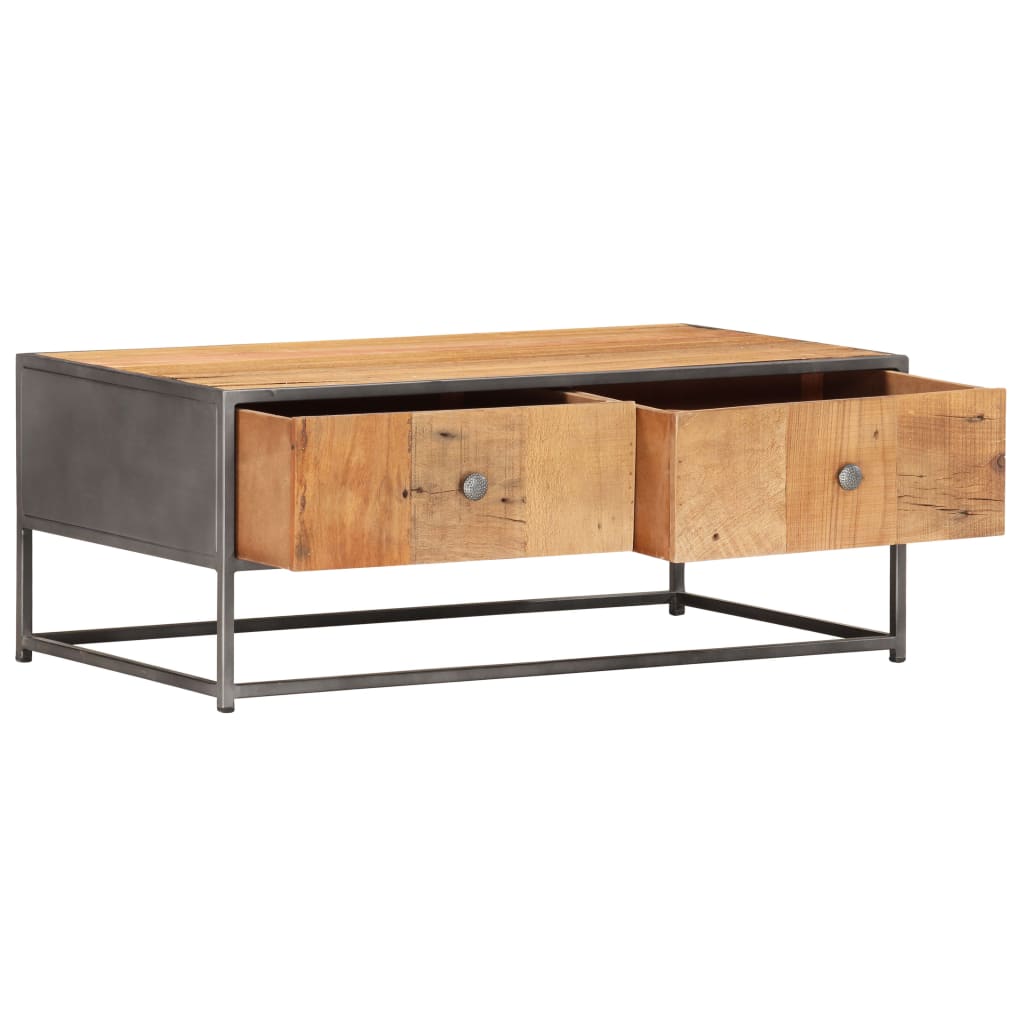 Salontafel 90x50x35 cm massief gerecycled hout is nu te koop bij PeponiXL, paradijselijk wonen!