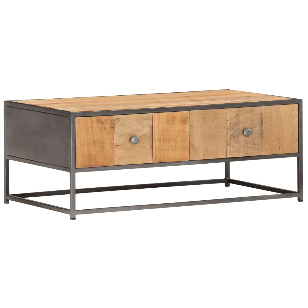 Salontafel 90x50x35 cm massief gerecycled hout is nu te koop bij PeponiXL, paradijselijk wonen!