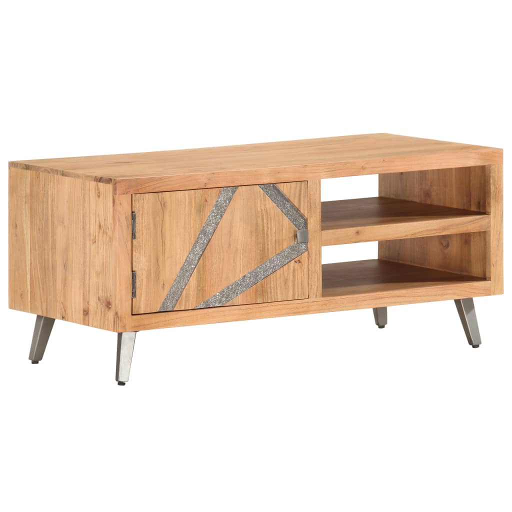 Salontafel 90x45x40 cm massief acaciahout is nu te koop bij PeponiXL, paradijselijk wonen!