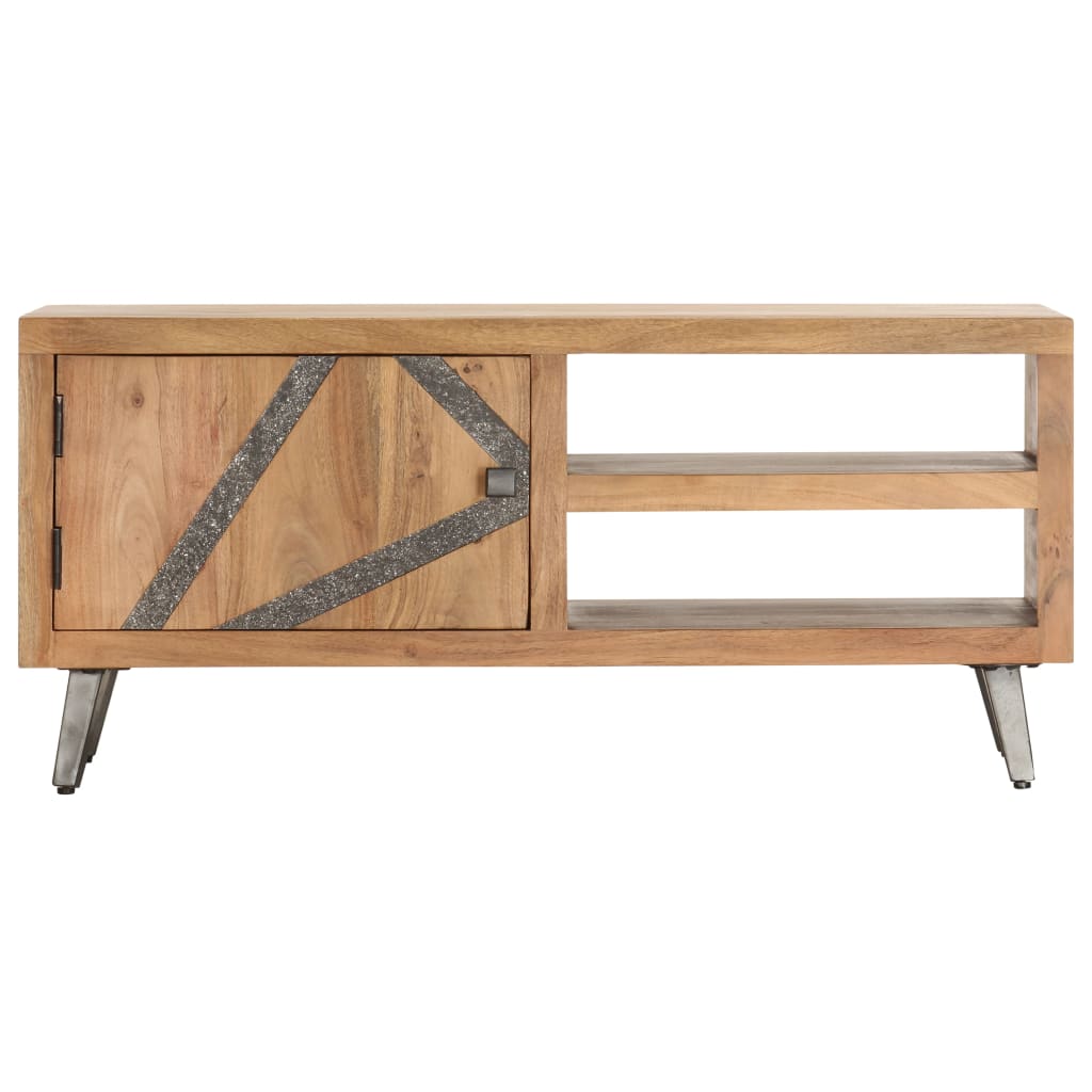 Salontafel 90x45x40 cm massief acaciahout is nu te koop bij PeponiXL, paradijselijk wonen!
