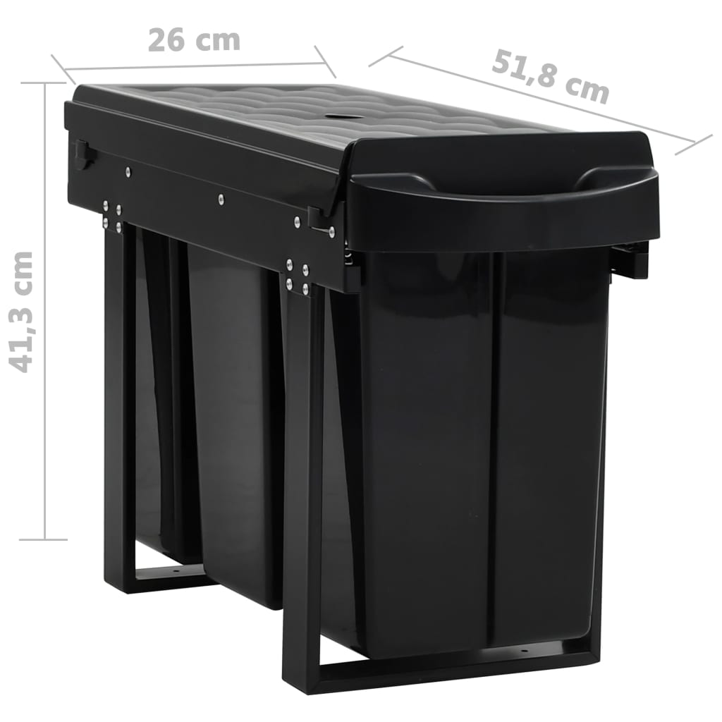 Inbouwprullenbak uittrekbaar soft-close 36 L is nu te koop bij PeponiXL, paradijselijk wonen!