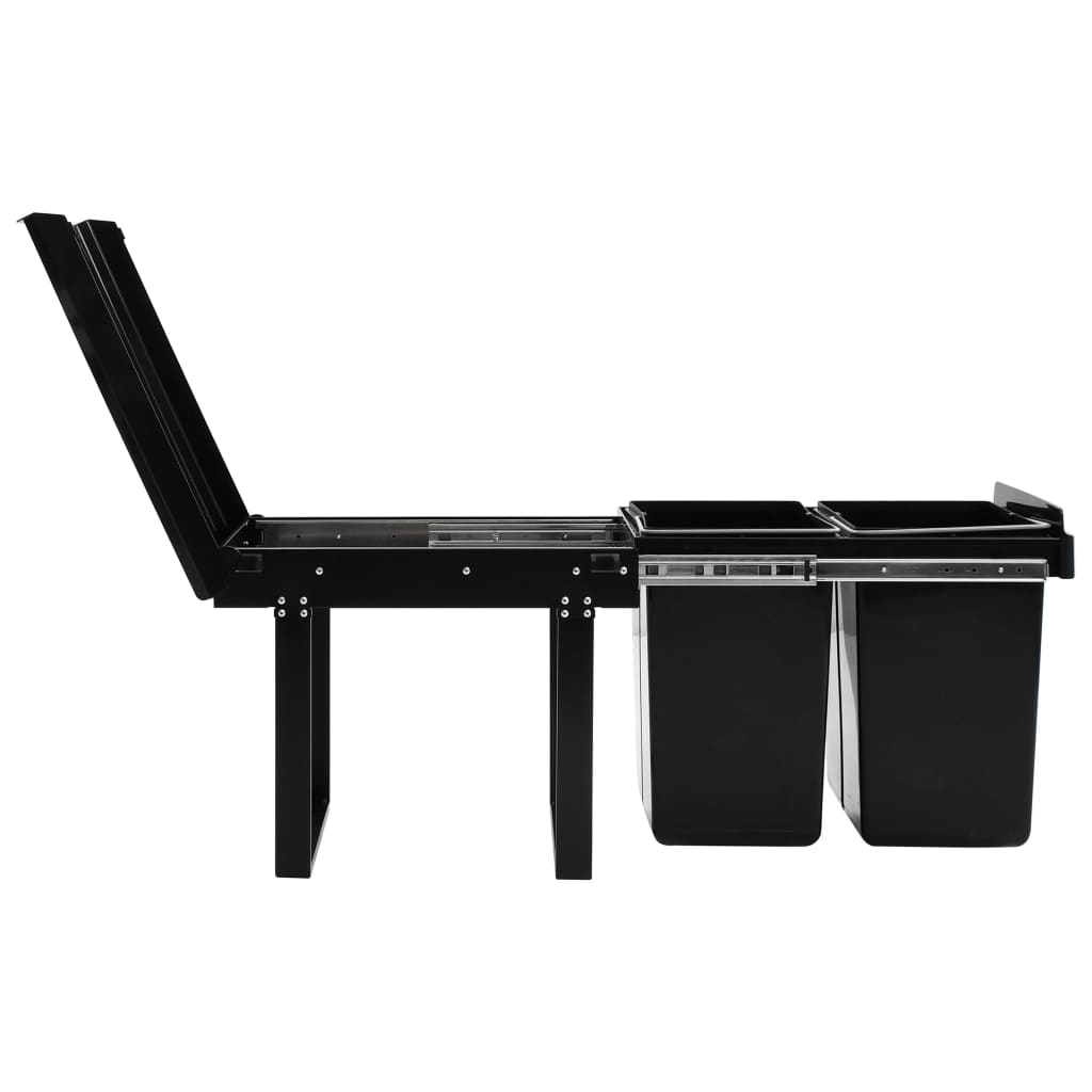 Inbouwprullenbak uittrekbaar soft-close 48 L is nu te koop bij PeponiXL, paradijselijk wonen!