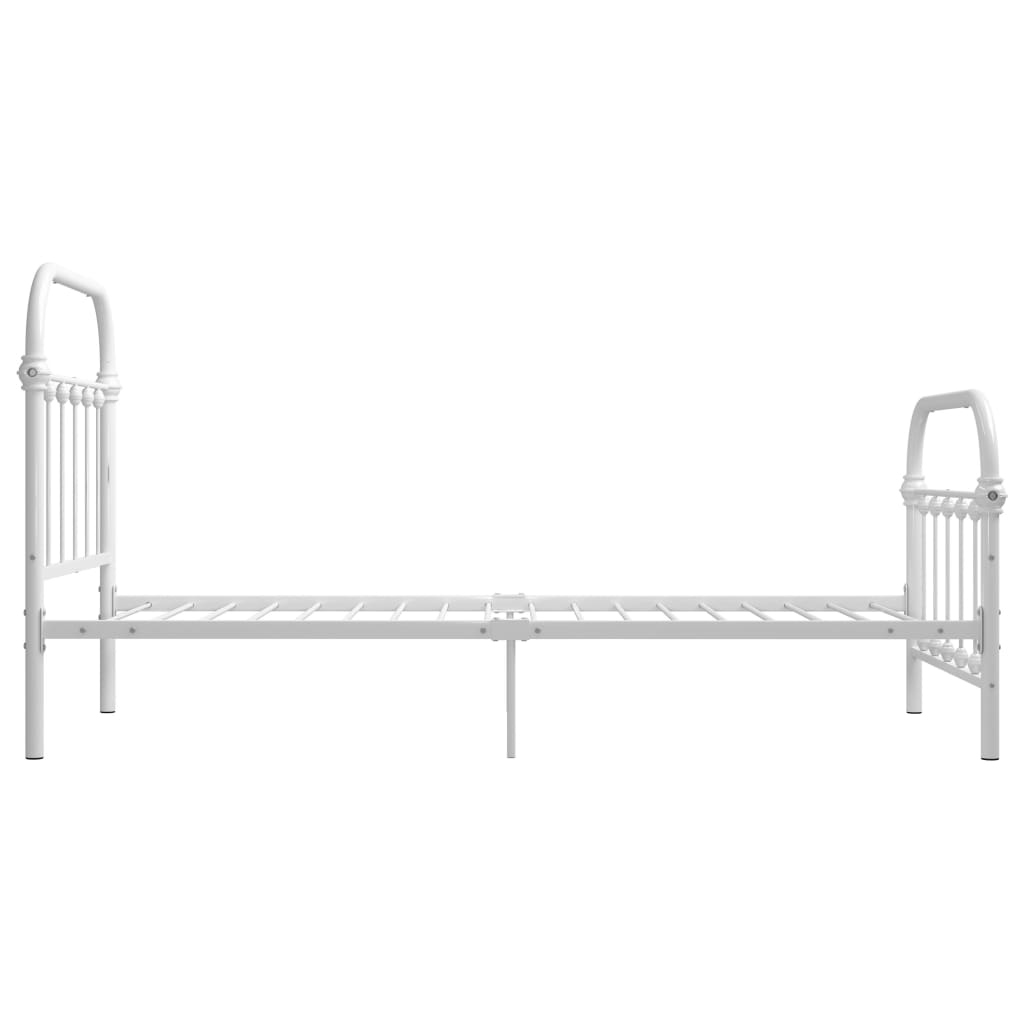 Bedframe metaal wit 100x200 cm is nu te koop bij PeponiXL, paradijselijk wonen!