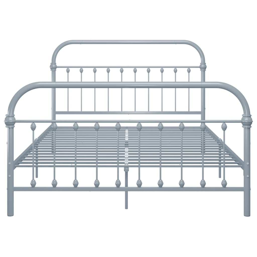 Bedframe metaal grijs 120x200 cm is nu te koop bij PeponiXL, paradijselijk wonen!