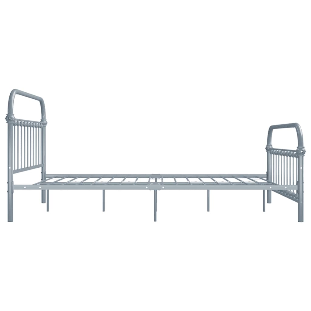 Bedframe metaal grijs 120x200 cm is nu te koop bij PeponiXL, paradijselijk wonen!