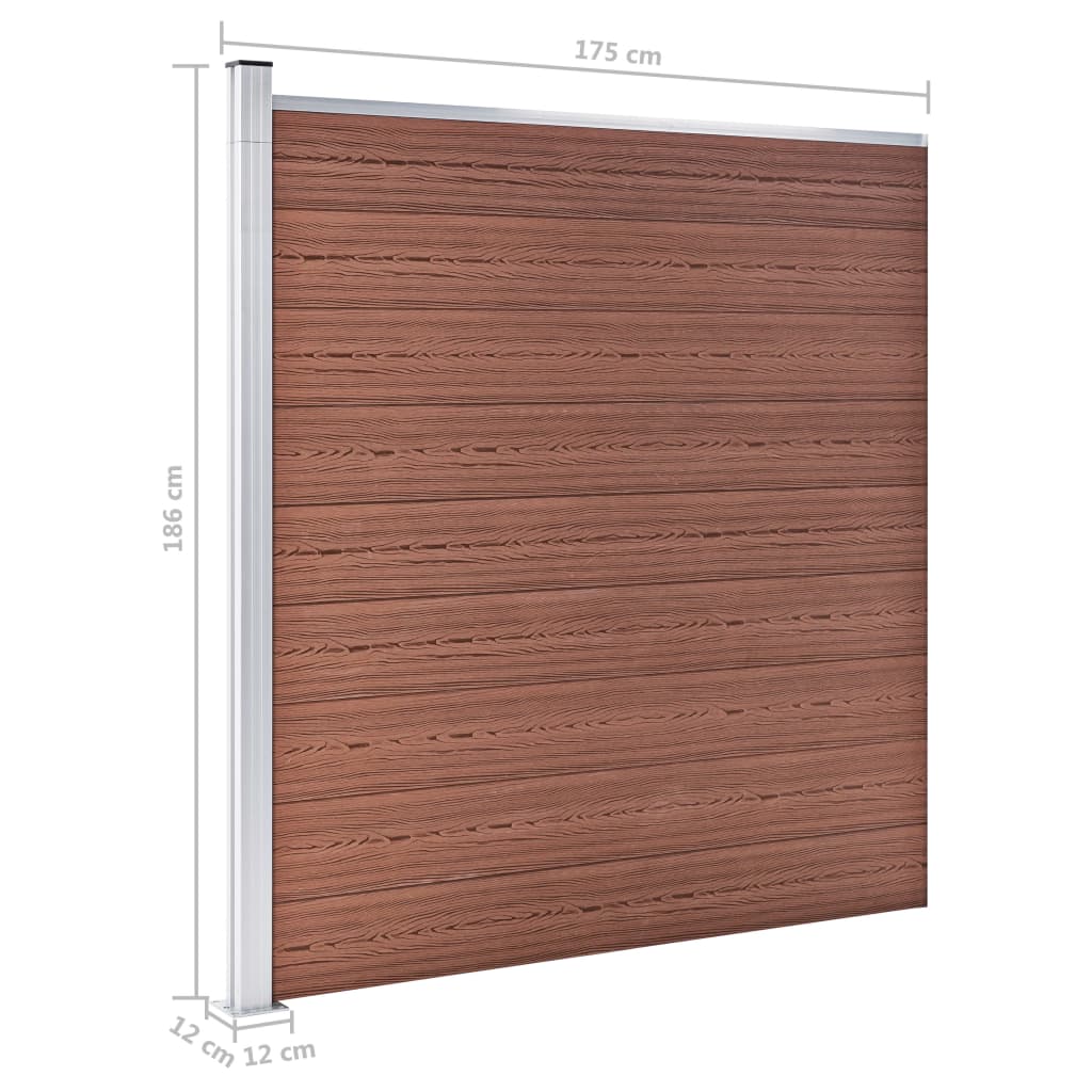 Schutting 175x186 cm HKC bruin is nu te koop bij PeponiXL, paradijselijk wonen!