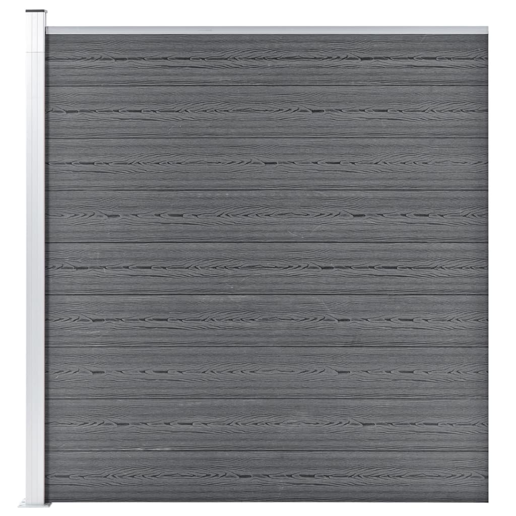 Schutting 175x186 cm HKC grijs is nu te koop bij PeponiXL, paradijselijk wonen!