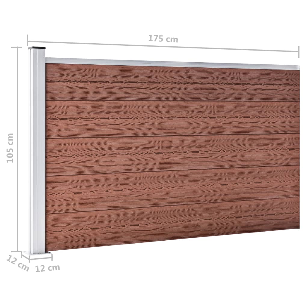 Schutting 175x105 cm HKC bruin is nu te koop bij PeponiXL, paradijselijk wonen!