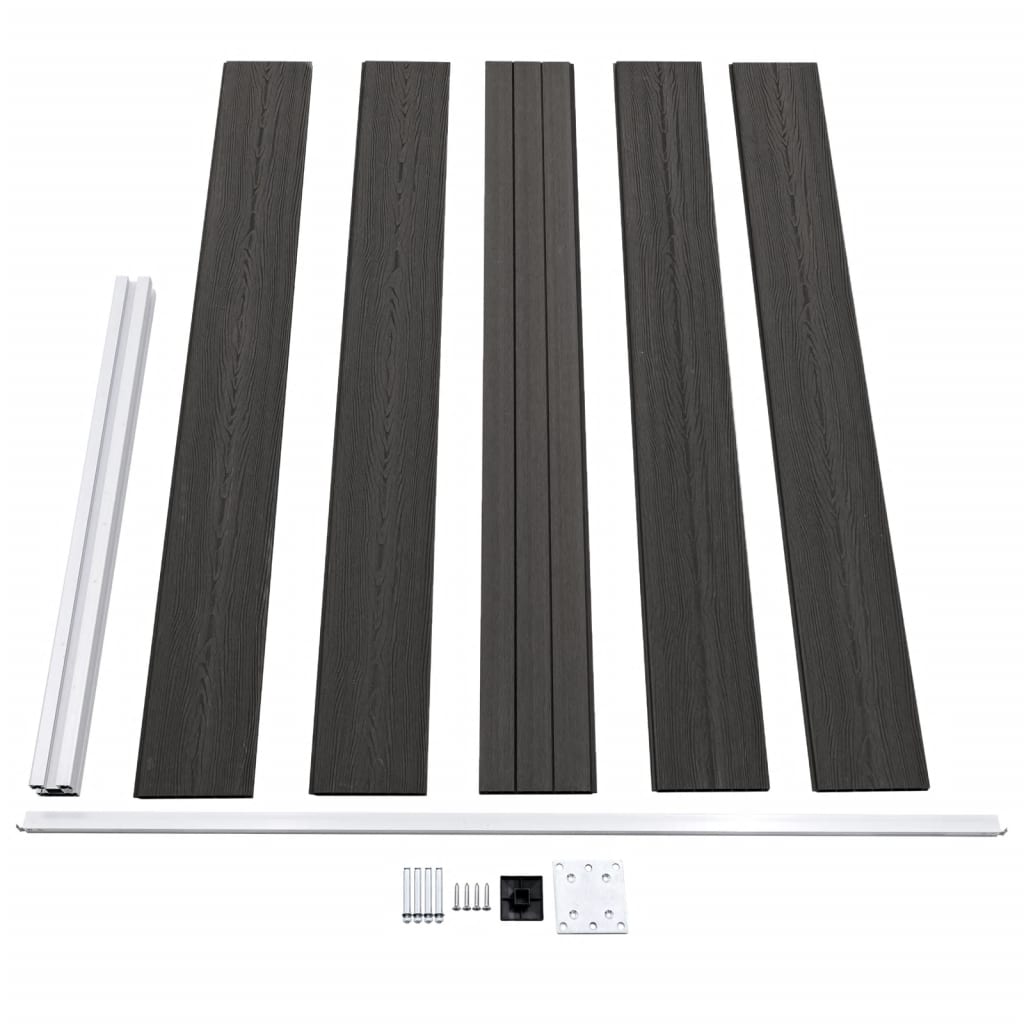 Schutting 175x105 cm HKC grijs is nu te koop bij PeponiXL, paradijselijk wonen!