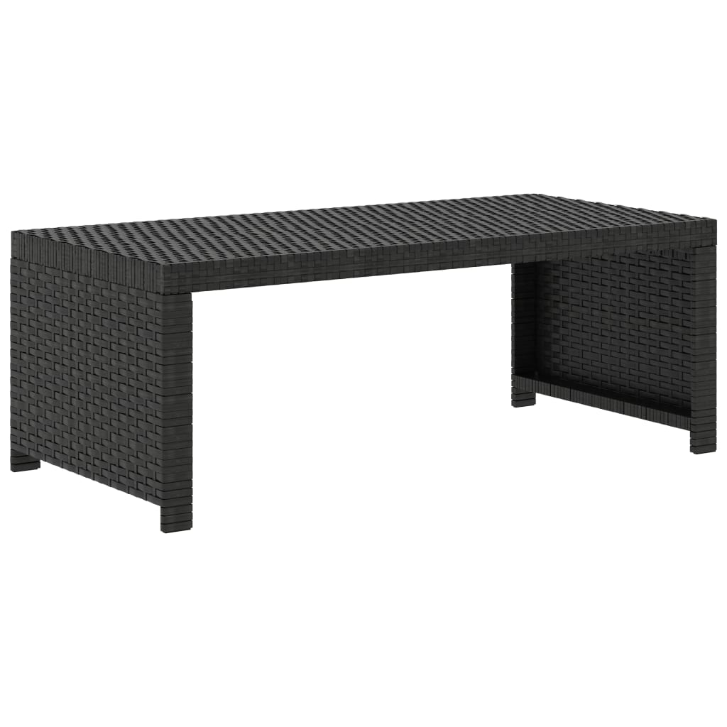 5-delige Loungeset met kussens poly rattan zwart is nu te koop bij PeponiXL, paradijselijk wonen!