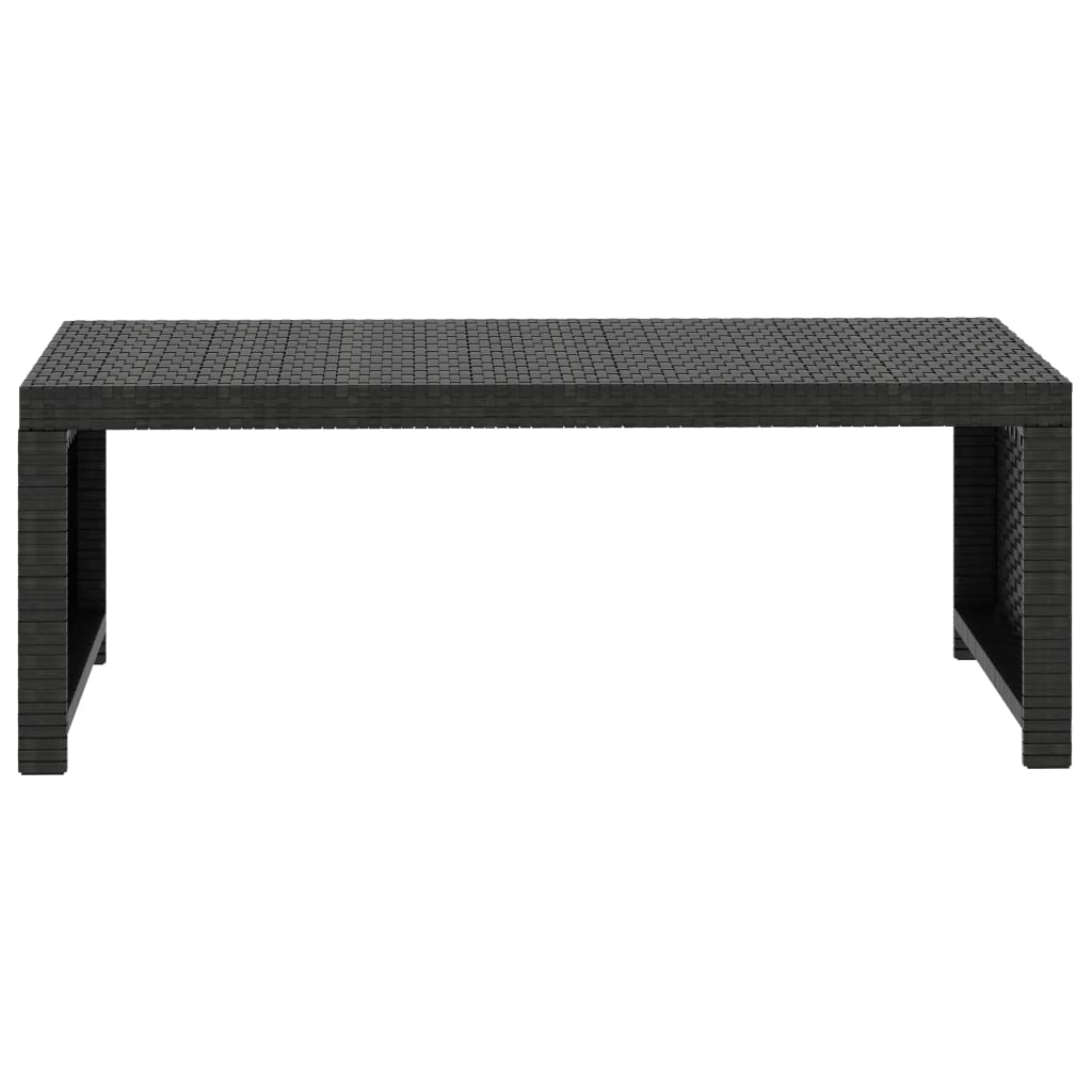 5-delige Loungeset met kussens poly rattan zwart is nu te koop bij PeponiXL, paradijselijk wonen!