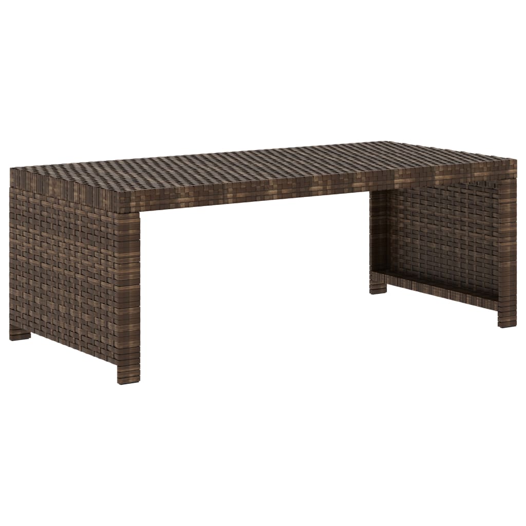 5-delige Loungeset met kussens poly rattan bruin is nu te koop bij PeponiXL, paradijselijk wonen!