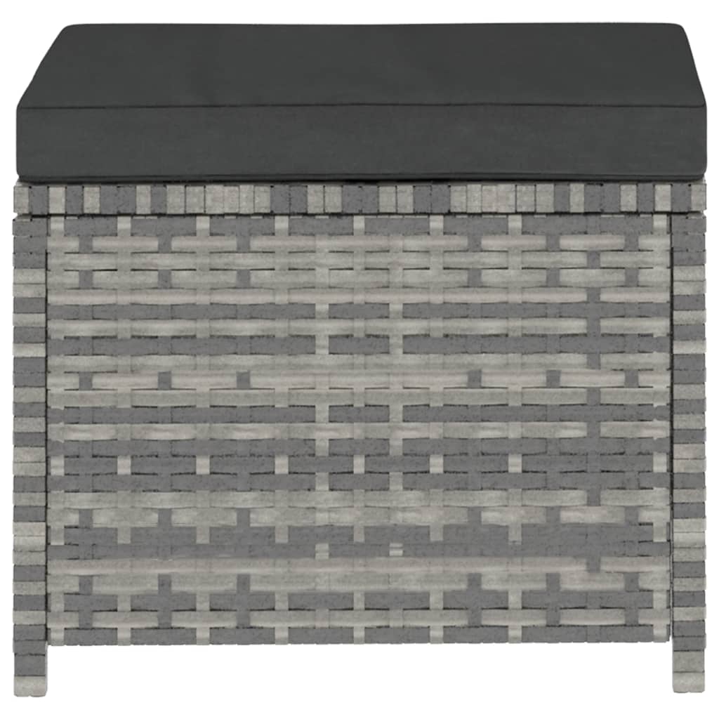 5-delige Loungeset met kussens poly rattan grijs is nu te koop bij PeponiXL, paradijselijk wonen!