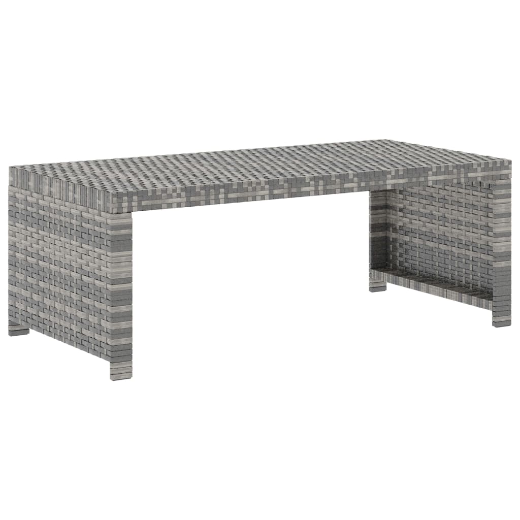 5-delige Loungeset met kussens poly rattan grijs is nu te koop bij PeponiXL, paradijselijk wonen!