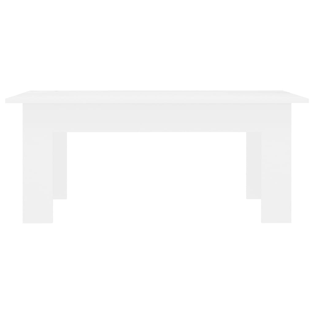 Salontafel 100x60x42 cm bewerkt hout wit is nu te koop bij PeponiXL, paradijselijk wonen!