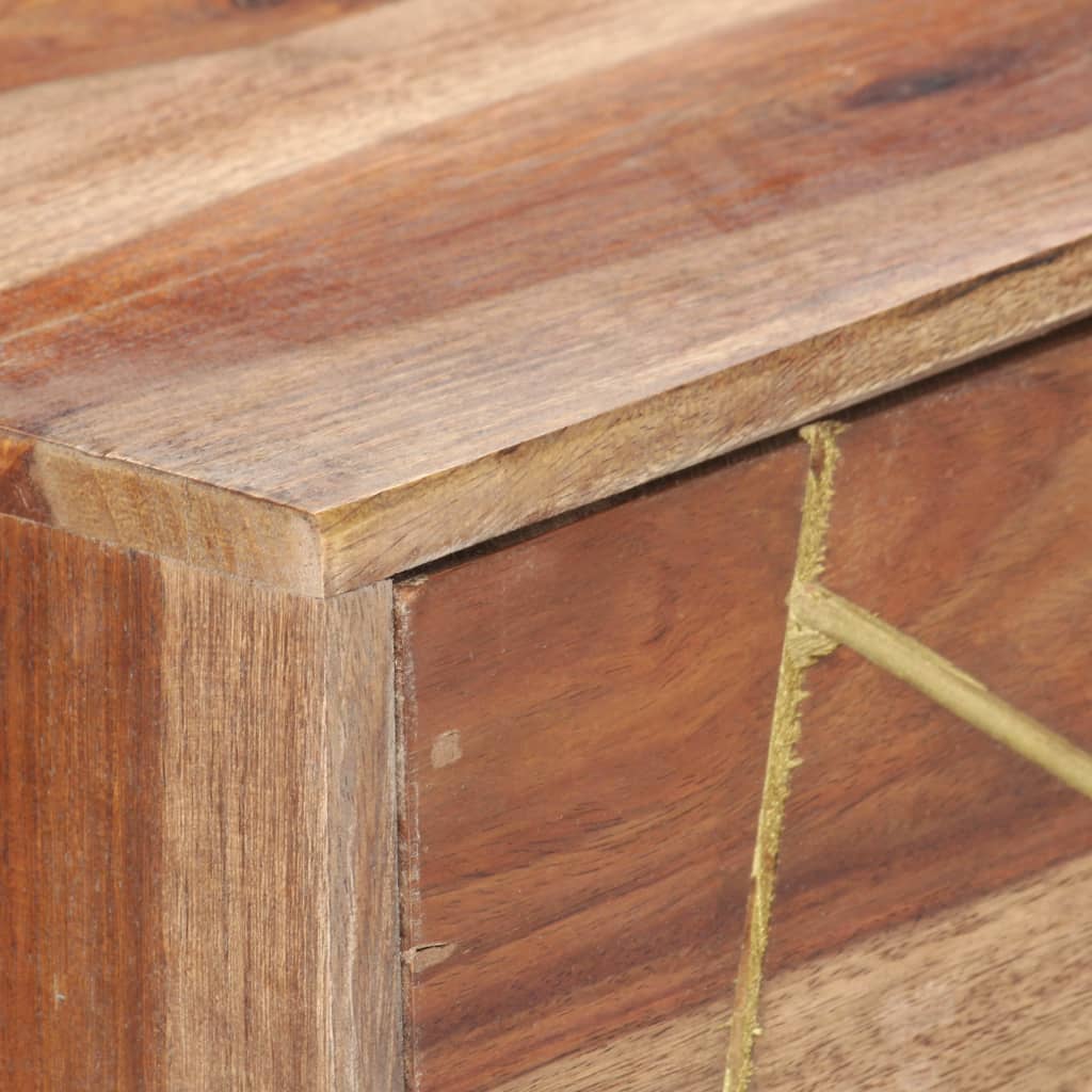 Schrijftafel met lades 100x55x75 cm massief acaciahout is nu te koop bij PeponiXL, paradijselijk wonen!