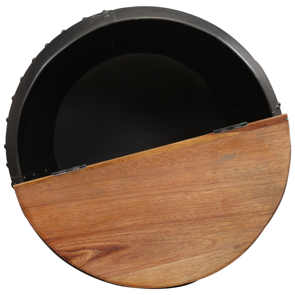 Salontafel 53x43 cm massief gerecycled hout is nu te koop bij PeponiXL, paradijselijk wonen!