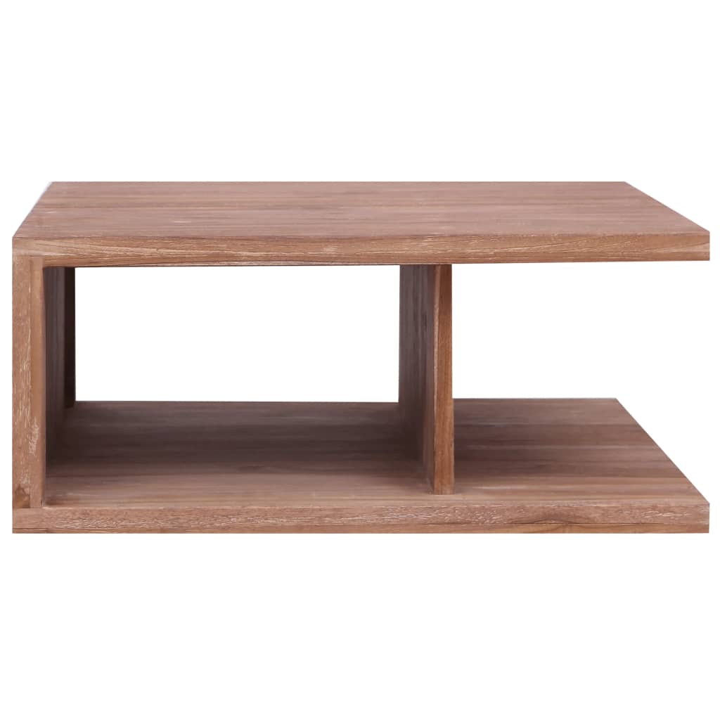 Salontafel 70x70x30 cm massief teakhout is nu te koop bij PeponiXL, paradijselijk wonen!