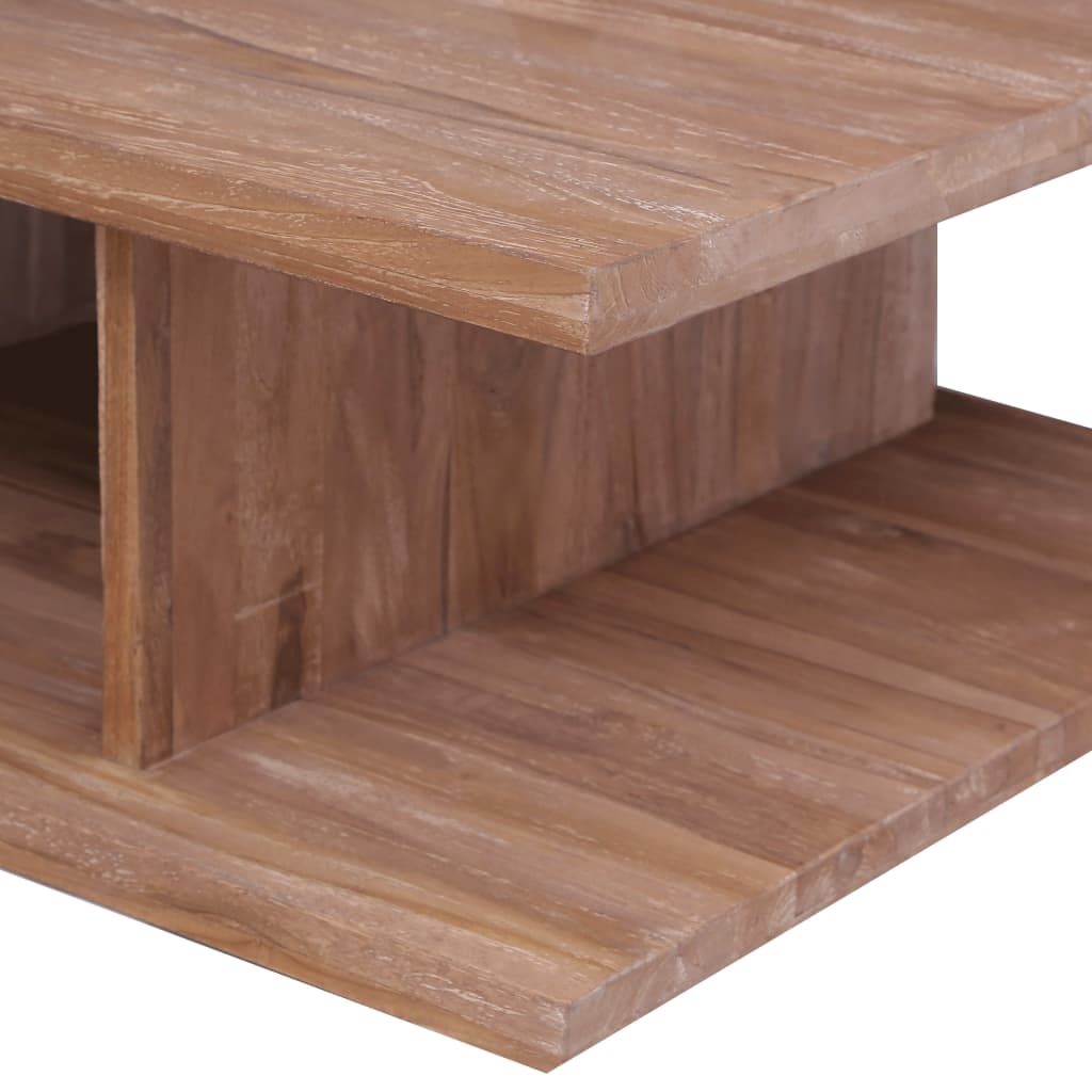 Salontafel 70x70x30 cm massief teakhout is nu te koop bij PeponiXL, paradijselijk wonen!
