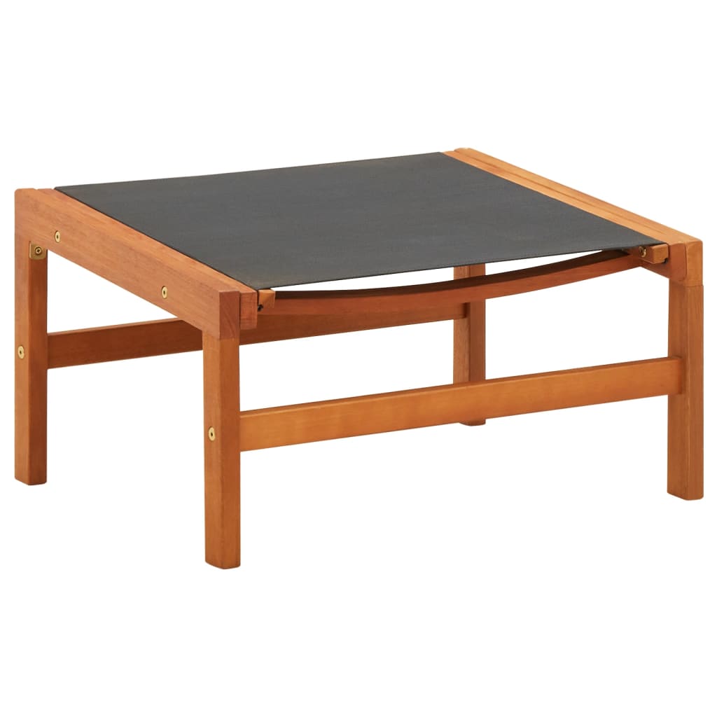 Tuinstoel met voetensteun massief eucalyptushout en textileen is nu te koop bij PeponiXL, paradijselijk wonen!