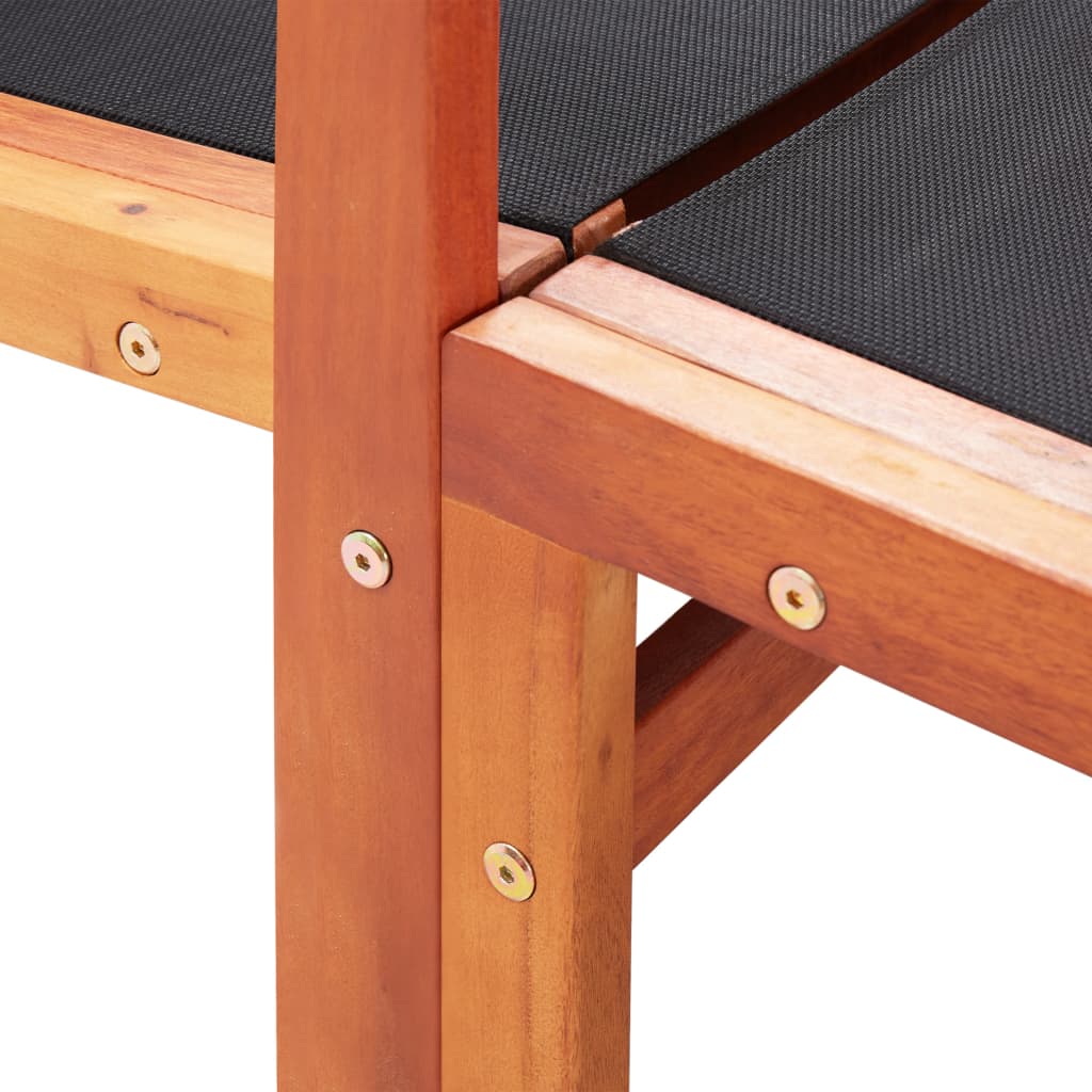 Tuinstoel met voetensteun massief eucalyptushout en textileen is nu te koop bij PeponiXL, paradijselijk wonen!