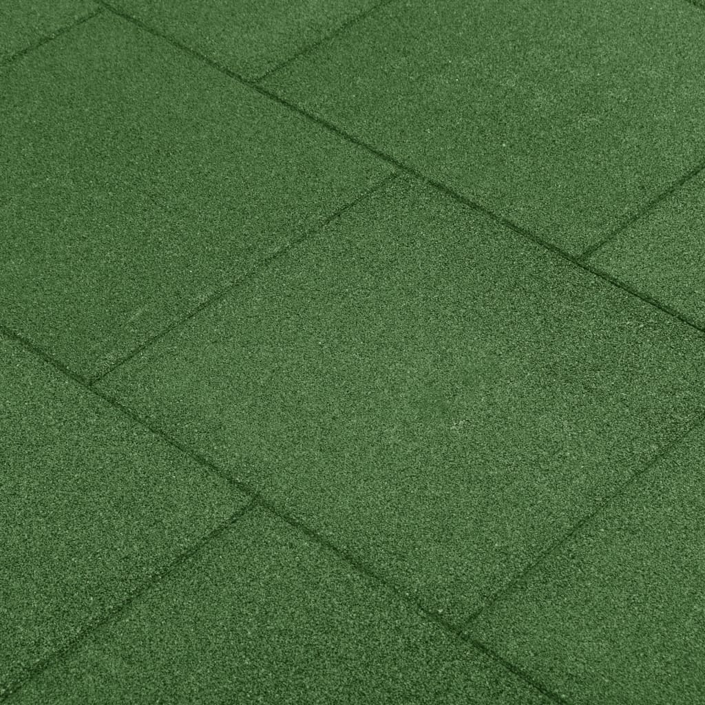 Valtegels 6 st 50x50x3 cm rubber groen is nu te koop bij PeponiXL, paradijselijk wonen!