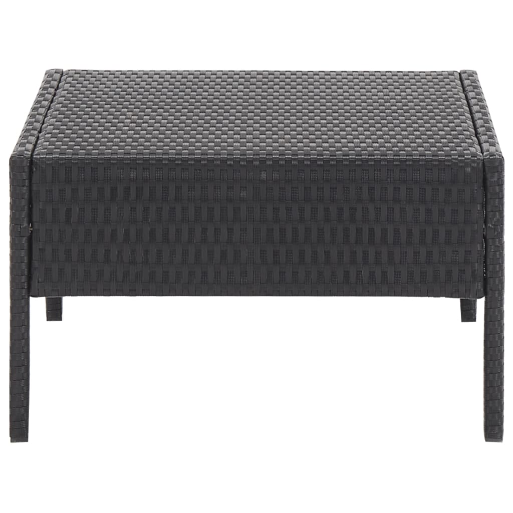 5-delige Loungeset met kussens poly rattan zwart is nu te koop bij PeponiXL, paradijselijk wonen!